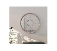 vidaXL Spiegel rond 40x4 cm ijzer zandkleurig3093527 G