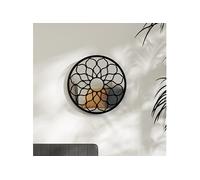 vidaXL Miroir Noir 60 cm Fer