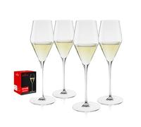 Spiegelau Definition Lot de 4 flûtes à champagne élégantes en cristal, parfaites pour le prosecco, la rose pétillante, les mocktails, les accessoires de bar à domicile, les pendaisons de crémaillère