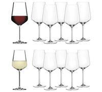 Spiegelau & Nachtmann, Lot de 12 verres à pied en cristal, verres à vin rouge 630 ml et verres à vin blanc 440 ml Style 4670194