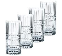 Spiegelau & Nachtmann Square 101049 Lot de 4 Verres à Long Drink, en Cristal, 445 ML