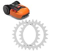 Spikes pour tondeuse à gazon Worx Landroid L & Vision 225 mm avec 12 vis | Poli, ébavurage, amélioration de la traction pour robot tondeuse