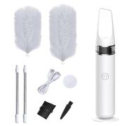 Spin Duster - Plumeau Sans Fil Rotatif À 360° Alimenté Par Batterie | Brosse De Nettoyage Télescopique Extensible En Microfibre Pour Stores, Ventilateurs De Plafond, Meubles, Intérieur De Voiture, Éta