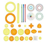 Spiral Art Ruler - Kit de 27 pièces de géométriques, jouet créateur | Artisanat créatif | Kit éducatif pour enfants, outils de modélisme en forme de