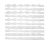 Spiral Binding Coil 100 Sheets Capacity, 30 - Hole Transparent Spine Comb Set for A4 Documents, Office Classroom Library Use, ABS Plastic Binding Coils