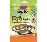 Spirale insecticide volants et support- citronnelle - lot de 10