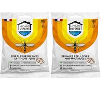 Spirales Répulsives Anti-Moustiques (10 + 1 support) - Fabriqué en France à partir de fibres végétales - Contre moustiques et moustiques tigres - Incassables (Lot de 2)