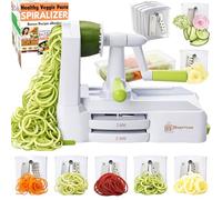 Spiraliseur à 7 lames Brieftons: trancheuse en spirale de légumes, meilleur fabricant de spaghettis pour pâtes végétariennes pour faible teneur en glucides/paléo/sans gluten