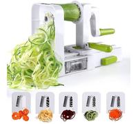 Spiralizer 4 lames Légumes Spiralizer Pliable Spirale Trancheuse Courgettes Nouilles Végétariennes Pâtes Spaghetti Maker