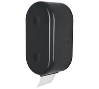 Spirella 1018765 Cube Black Porte Rouleau Accessoires de Bain, ABS, 30 x 15 x 13 cm
