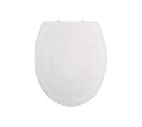 Spirella - Abattant WC de Toilette Thermoplastique Blanc Ralentisseur Double Frein de Chute Cuvette Universelle