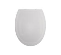 Spirella - Abattant WC PP Harry - Charnières INOX - Couvercle Toilette Clipsable - Facile à Installer - Fermeture Slow-Close - 44 x 37 x 3 cm - Gris Clair