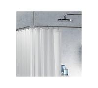 Spirella, Barre tringle pour rideau de douche d'angle à fixer en Inox, Modèle SLIM, support plafond & anneaux rideaux inclus, Adapté à tous les Rideaux, 170x75cm, Chromé