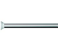 Spirella, Barre tringle pour rideau de douche ou baignoire extensible sans perçage en Alu, Modèle DECOR, Adapté à tous les Rideaux, Barre télescopique, 75-125cm Finition brillante