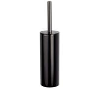 Spirella Brosse WC à Poser Porte-Balai Toilette Pot à Balai Nyo Haute qualité en Acier Inoxydable avec récipient hygiénique Noir Brillant