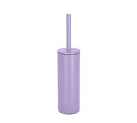 Spirella - Brosse WC avec Support Acier - Akira - tête Interchangeable et d'un Pot en Acier Solide - avec Récipient hygiénique - Brosse Toilette fermée - à Poser - Lavande Mat - 40 x 9.5 x 9.5 cm
