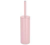 Spirella - Brosse WC avec Support Acier - Modèle Akira - tête Interchangeable et d'un Pot en Acier Solide - avec Récipient hygiénique - Brosse Toilette fermée - à Poser - Rose Mat - 40 x 9.5 x 9.5 cm
