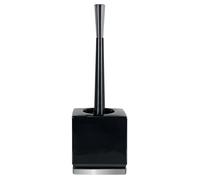 Spirella Brosse WC avec Support Céramique Roma Noir & Argent