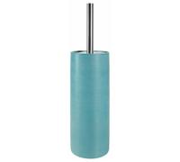 Spirella Brosse WC avec Support Céramique Tube Ribbed Bleu Turquoise