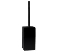 Spirella brosse WC Brosse à WC "Quadro" faïence 11,5 x 45 cm - noir mat