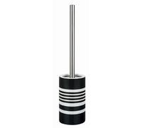 Spirella, Brosse WC élégante avec Support Tube Design, idéale pour Une Salle de Bain Moderne, Facile à Nettoyer et à Utiliser, Parfaite pour Un Style épuré, Noir & Blanc