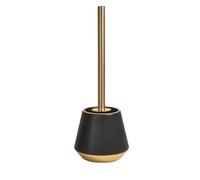 Spirella - Brosse WC Joshua, en Grès 13,5 x 38,5 cm, Permet Un Nettoyage Efficace, Design Moderne et Finitions élégantes, Facile à Nettoyer, Solide et fiable, Or Mat