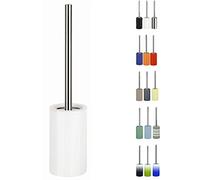 Spirella - Brosse WC Porte-Balai Toilette Pot à Balai Modèle Tube - Permet Un Nettoyage Efficace - Design Moderne et Finitions élégantes - Facile à Nettoyer - Solide et fiable - Blanc