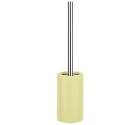 Spirella Brosse WC Porte-Balai Toilette Pot à Balai „Tube“ Ensemble WC à Poser en Céramique et Acier Inoxydable Jaune