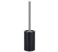 Spirella Brosse WC Porte-Balai Toilette Pot à Balai „Tube“ Ensemble WC à Poser en Céramique et Acier Inoxydable Noir