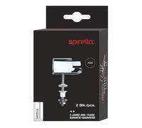 Spirella - Charnières de Remplacement en Plastique chromée pour Abattant WC Thermo Dur Neela - Accessoires de Toilettes