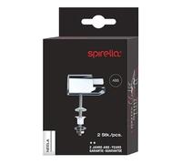 Spirella - Charnières de Remplacement en Plastique chromée pour Abattant WC Thermo Dur Neela - Accessoires de Toilettes