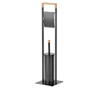 Porte papier wc avec brosse sur pied - Msv - 40.07651 -