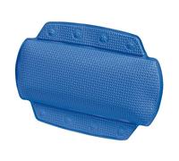 Spirella - Coussin de Baignoire en PVC Alaska - Appui-Tête Ergonomique avec Ventouses pour Un Maintien Optimal - Coussin de Bain Confortable et Étanche - Bleu Electrique - 32 x 23 cm