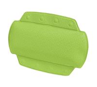 Spirella - Coussin de Baignoire en PVC Alaska - Appui-Tête Ergonomique avec Ventouses pour Un Maintien Optimal - Coussin de Bain Confortable et Étanche - Vert Kiwi - 32 x 23 cm