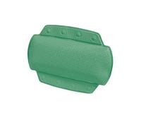 Spirella - Coussin de Baignoire en PVC Alaska - Appui-Tête Ergonomique avec Ventouses pour Un Maintien Optimal - Coussin de Bain Confortable et Étanche - Vert Mousse - 32 x 23 cm