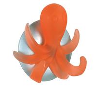 Spirella, Crochet en Forme de Pieuvre pour Salle de Bain, Design Original et Pratique, idéal pour Suspendre Vos Accessoires, Couleur Orange, Taille Standard