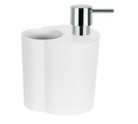 Spirella Distributeur de Savon ABS Sun & Moon Blanc