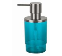 Spirella Distributeur de Savon Acrylique NYO Bleu Turquoise Transparent