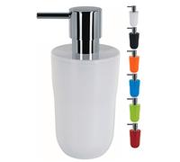 Spirella, Distributeur de Savon Liquide élégant et Pratique, idéal pour la Salle de Bain ou la Cuisine, capacité de 300 ML, Dimensions 7,5 x 7,5 x 16,5 cm, Couleur Blanche