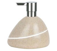 Distributeur de savon liquide Spirella "Etna" Distributeur de savon liquide Polyresin aspect pierre Beige/Blanc 400ml
