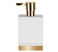 Spirella Distributeur de Savon Porcelaine Roma Blanc & Or