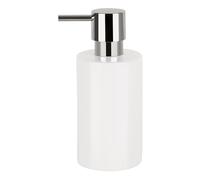 Spirella - Distributeur de Savon Tube - avec Pompe en Acier Inoxydable - Distributeur de Savon Liquide - Porcelaine - 300 ML - Durable et Robuste - Blanc