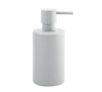 Spirella - Distributeur de Savon Tube - avec Pompe en Acier Inoxydable - Distributeur de Savon Liquide - Porcelaine - 300 ML - Durable et Robuste - Blanc Mat