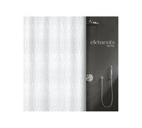 Spirella Elements by Rideau de Douche Polyester Code 180x180cm Blanc