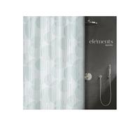 Spirella Elements by Rideau de Douche Polyester RAIO 180x180cm Bleu Metalic
