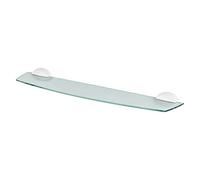 Spirella Tablette pour salle de bain Lemon – 60 cm, verre de sécurité, ABS, blanc
