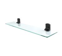 Spirella, Étagère Murale en Verre pour Salle de Bain, Design Élégant en Acier Inoxydable, Installation Facile à Coller ou Percer, Dimensions 60 cm, Couleur Transparente