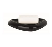 Spirella Etna Porte-Savon en céramique Noir Brillant