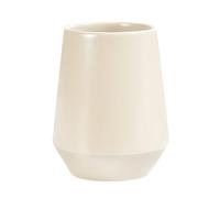 Spirella - Gobelet Joshua Ecru en Céramique 300 ML, Élégant et Pratique pour Votre Salle de Bain, Design Moderne, Idéal pour Un Usage Quotidien, 9x9x11.5 cm, Grès