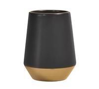 Spirella - Gobelet Joshua Or Mat en Céramique 300 ML, Élégant et Pratique pour Votre Salle de Bain, Design Moderne, Idéal pour Un Usage Quotidien, 9x9x11.5 cm, Grès
